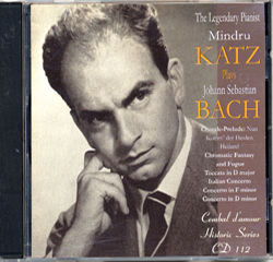 Cembal d'amour Cd 112, Mindru Katz Plays Bach